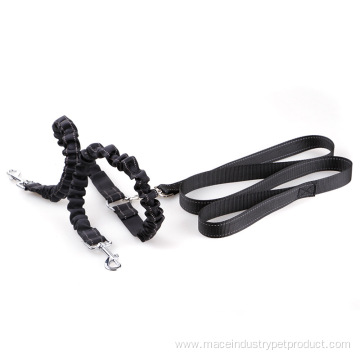 Nylon cloth leash for pets with tow rope
